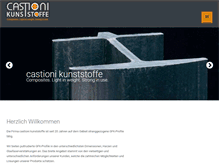 Tablet Screenshot of castioni-kunststoffe.com